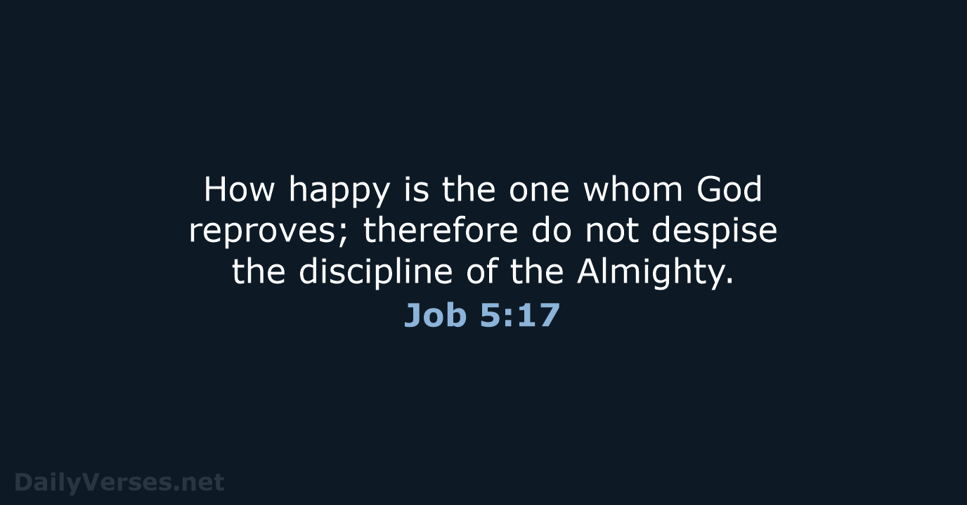 Job 5:17 - NRSV