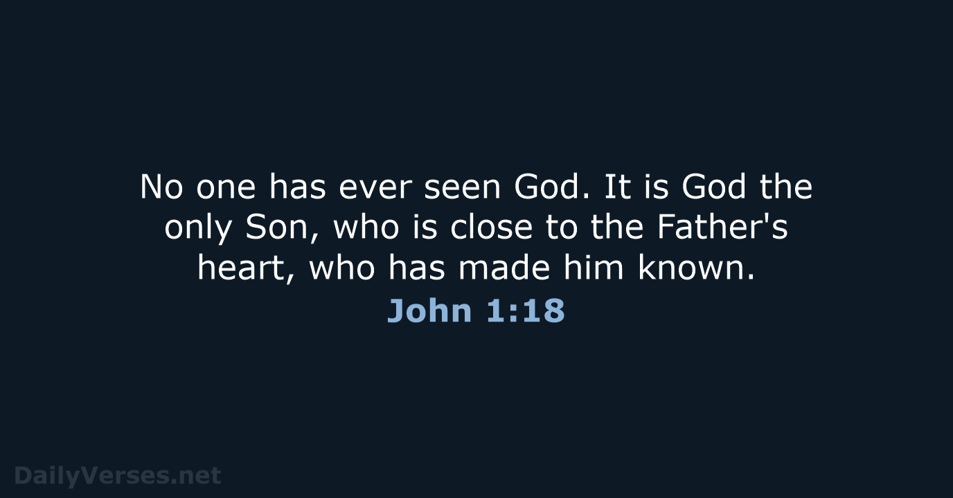 John 1:18 - NRSV