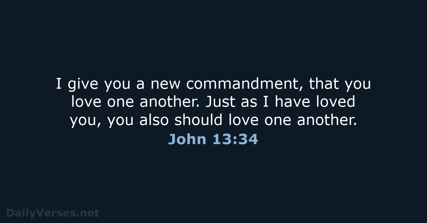 John 13:34 - NRSV