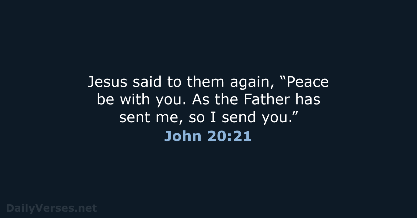 John 20:21 - NRSV