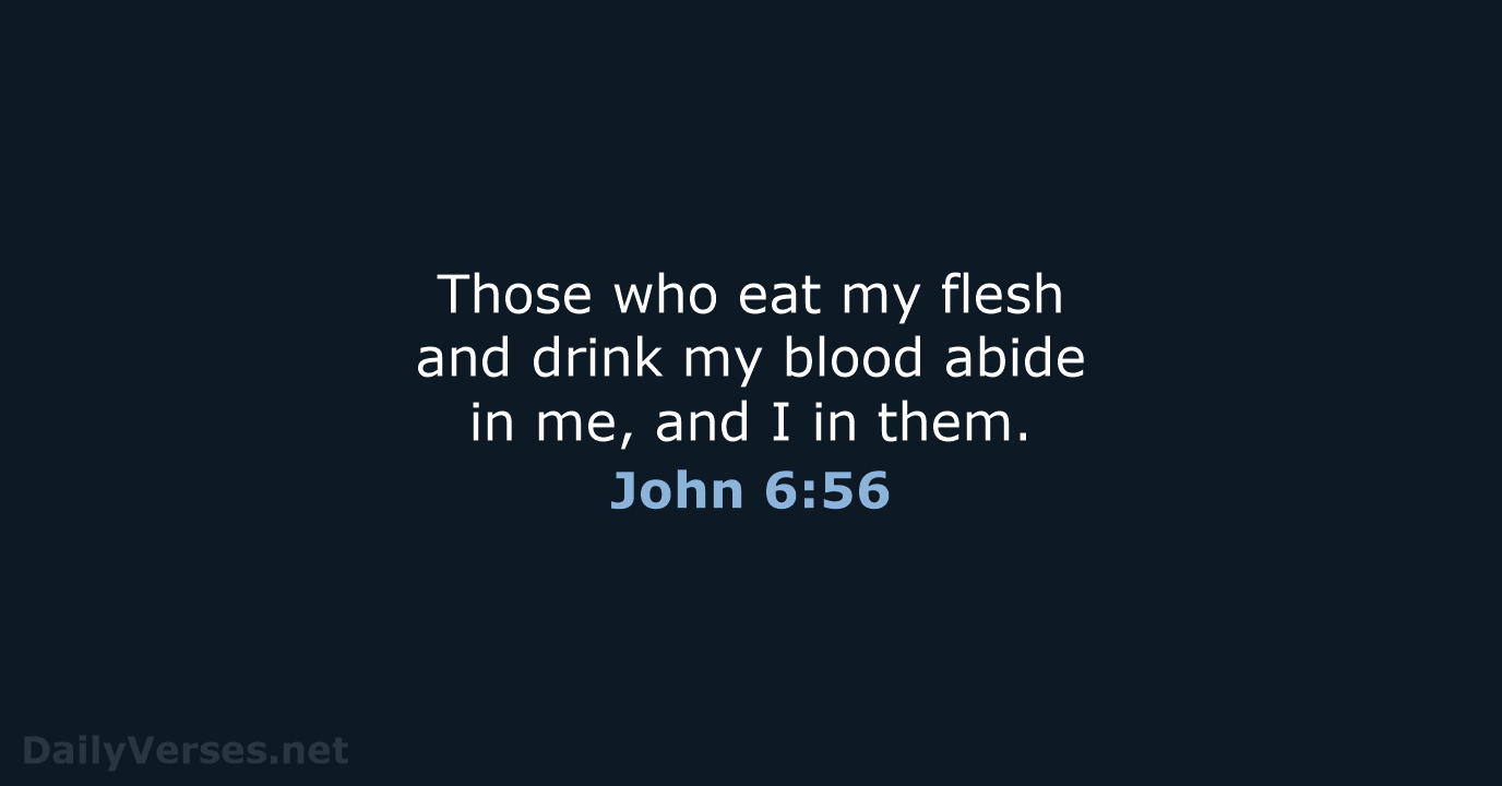 John 6:56 - NRSV