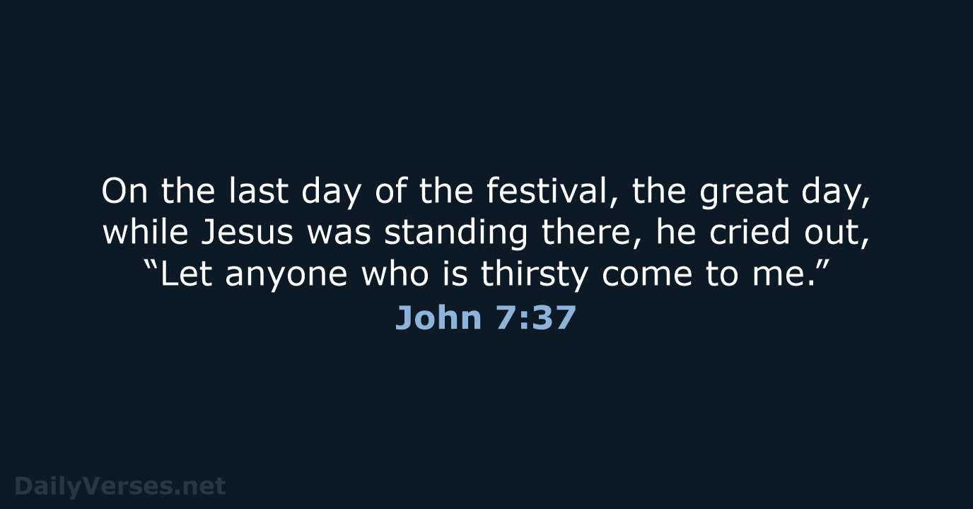 John 7:37 - NRSV