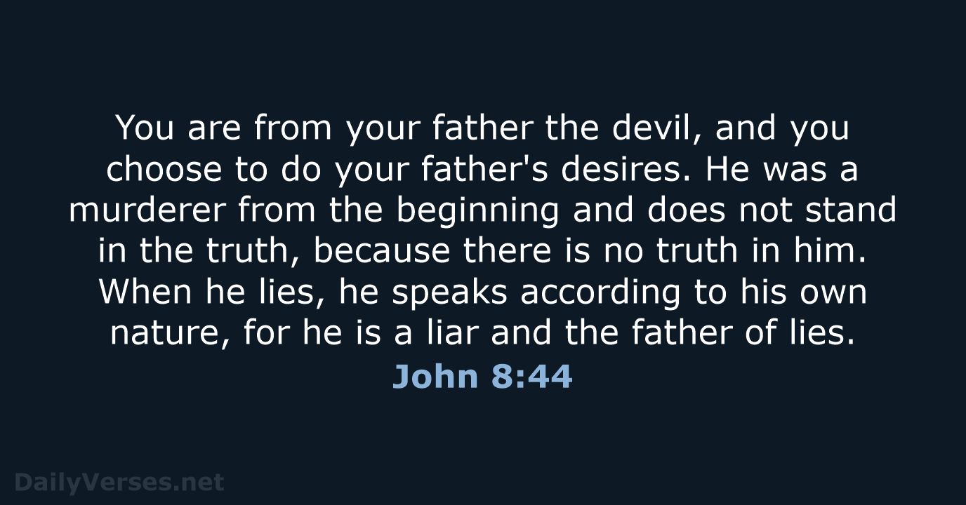 John 8:44 - NRSV