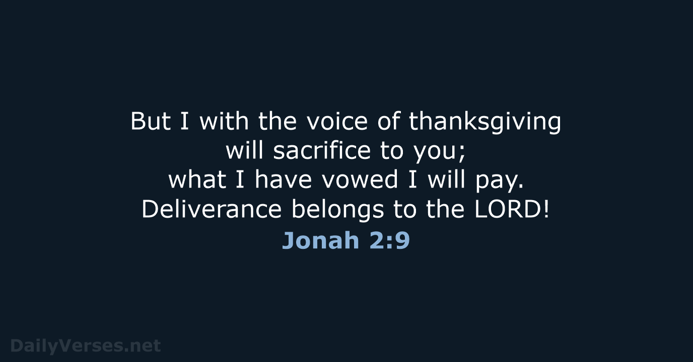 Jonah 2:9 - NRSV