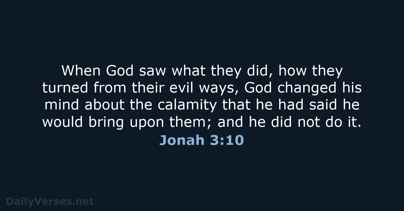 Jonah 3:10 - NRSV