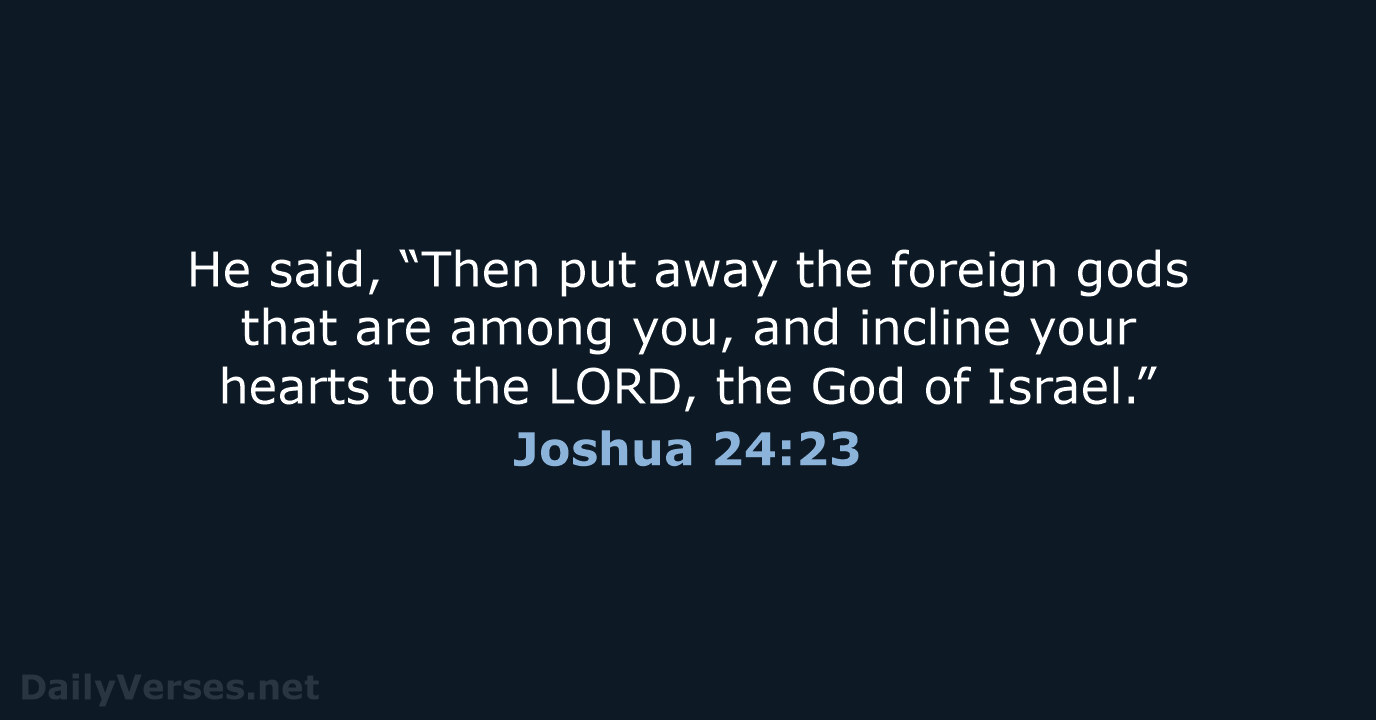 Joshua 24:23 - NRSV