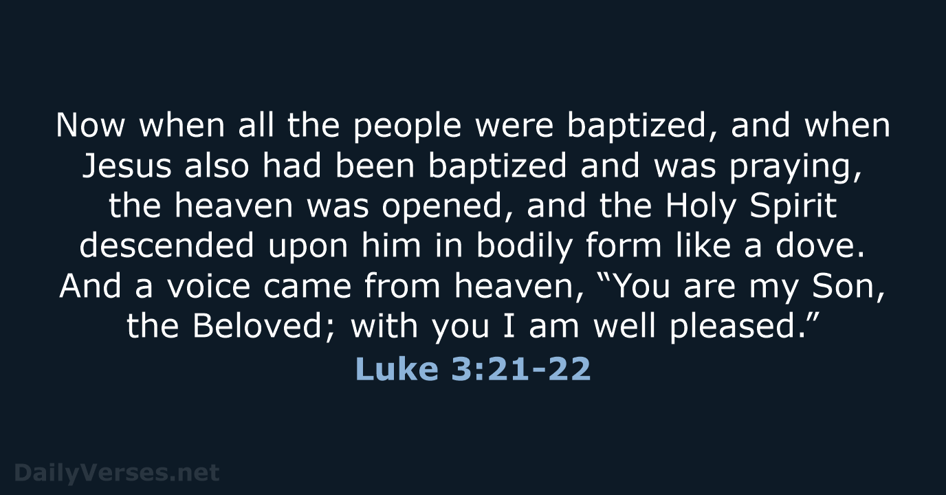 Luke 3:21-22 - NRSV