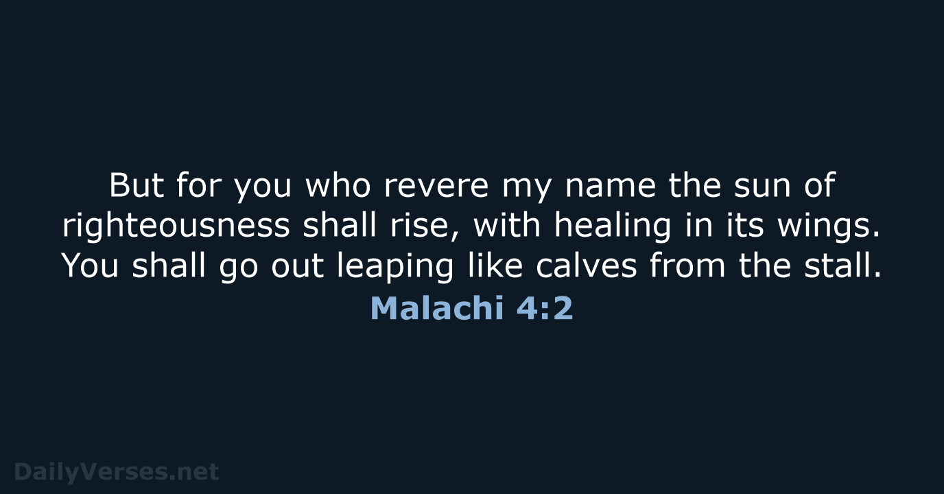 Malachi 4:2 - NRSV