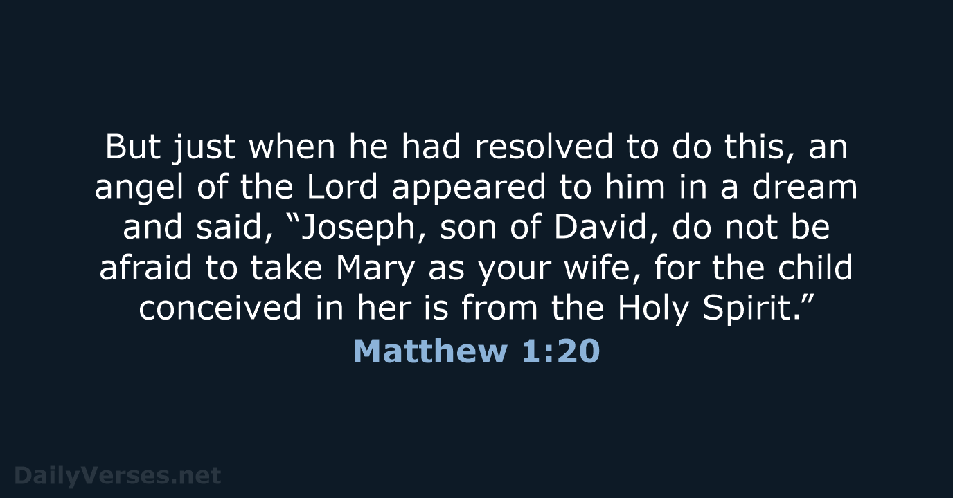 Matthew 1:20 - NRSV