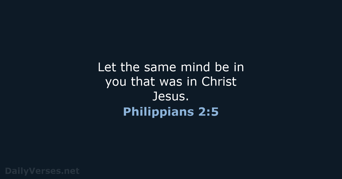 Philippians 2:5 - NRSV
