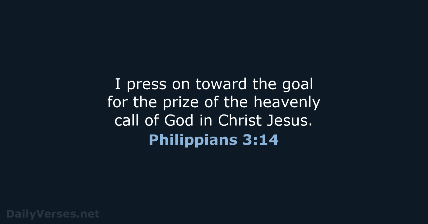 August 20 2020 Bible Verse Of The Day NRSV Philippians 3 14 