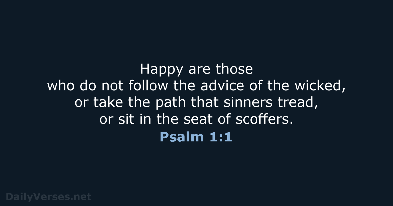 Psalm 1:1 - NRSV