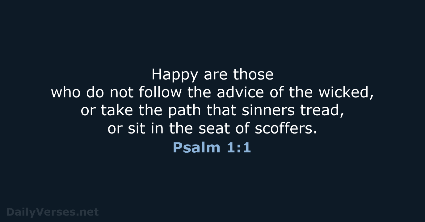 Psalm 1 1 Bible Verse NRSV DailyVerses