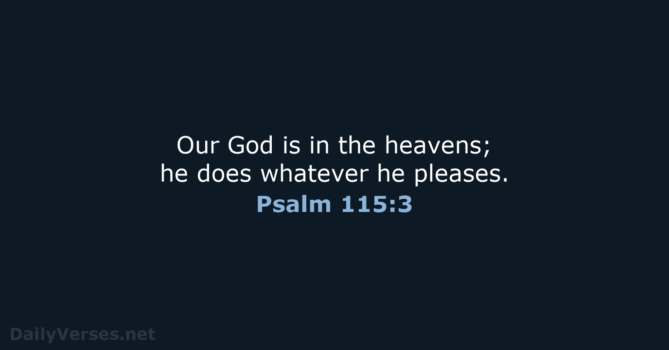 Psalm 115:3 - NRSV