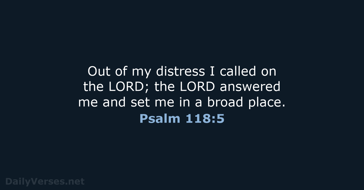 Psalm 118:5 - NRSV