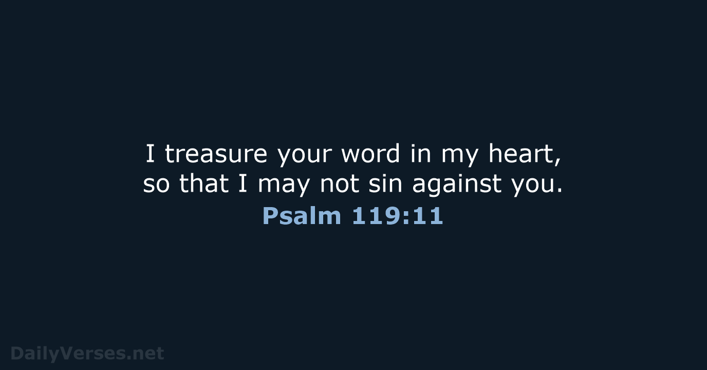 Psalm 119:11 - NRSV
