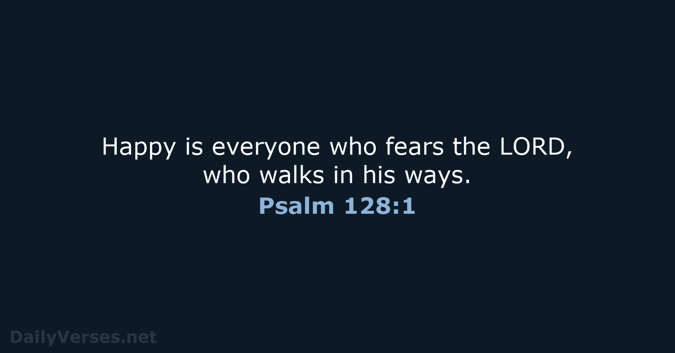 Psalm 128:1 - Bible verse (NRSV) - DailyVerses.net