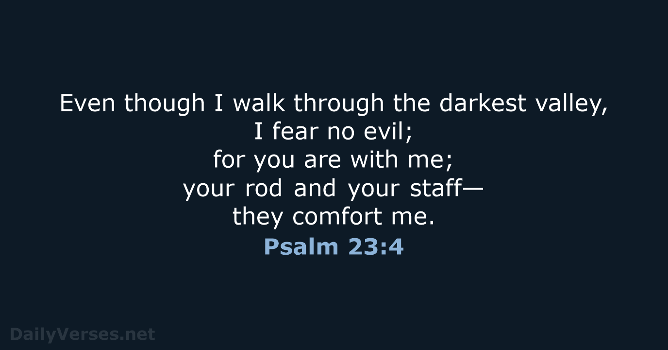 Psalm 23:4 - NRSV