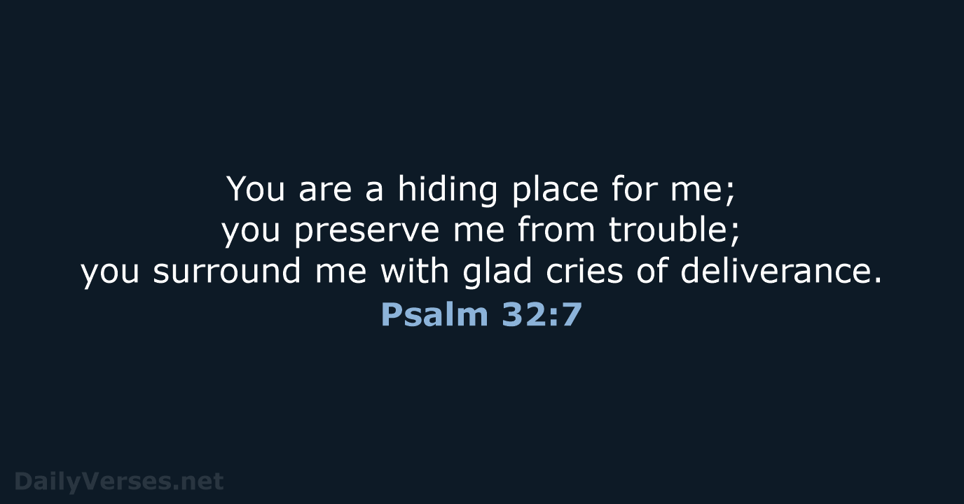 Psalm 32:7 - NRSV