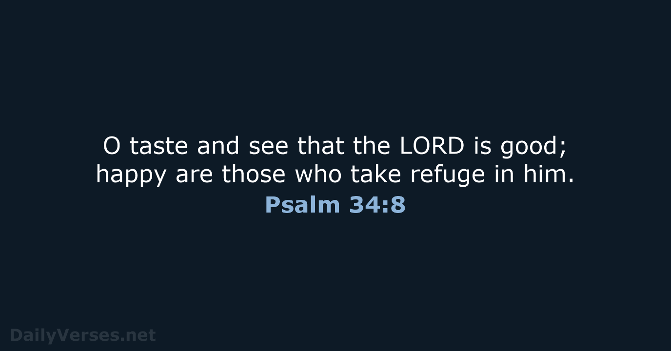 Psalm 34:8 - NRSV