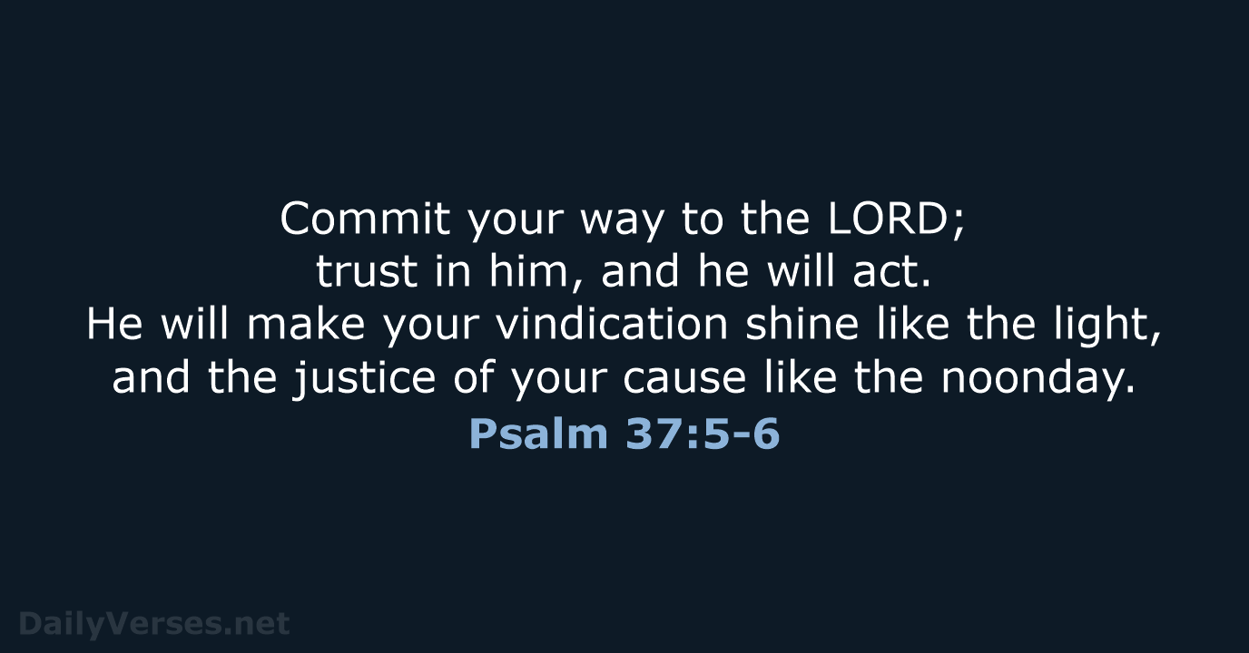 Psalm 37:5-6 - NRSV