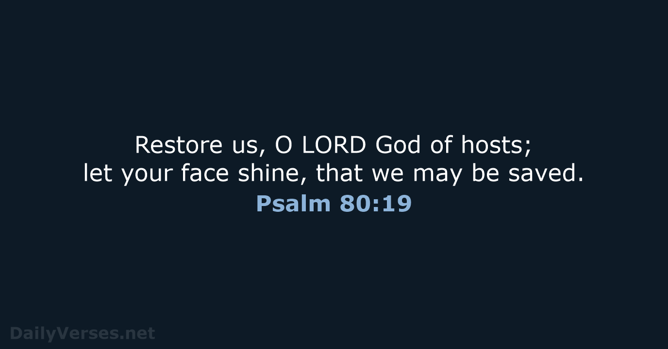 Psalm 80:19 - NRSV