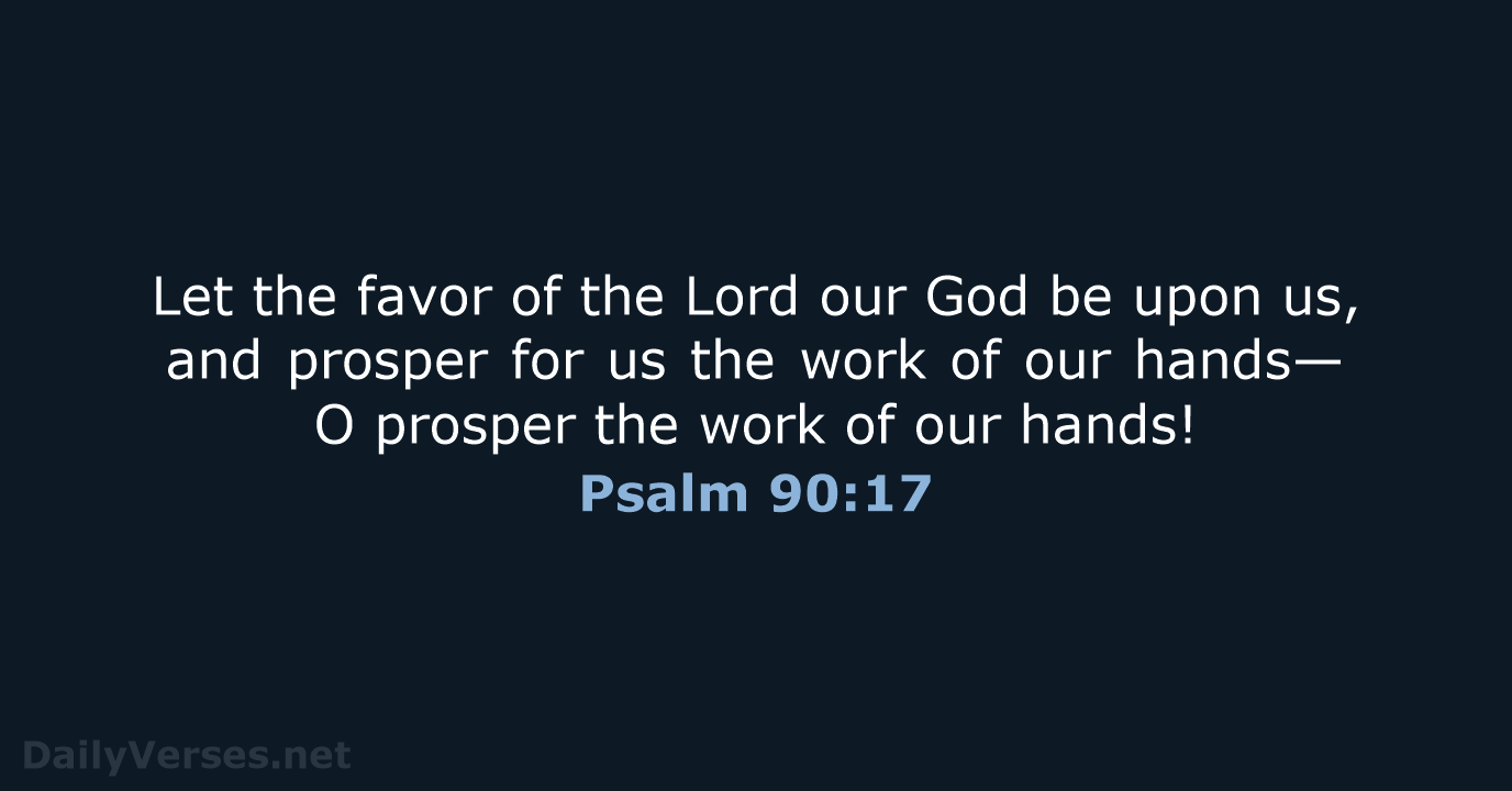 Psalm 90:17 - NRSV
