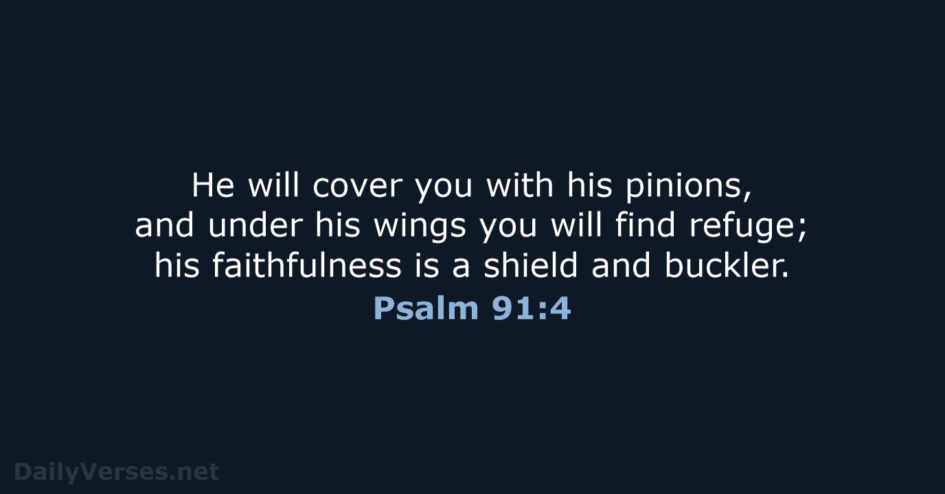 Psalm 91:4 - NRSV