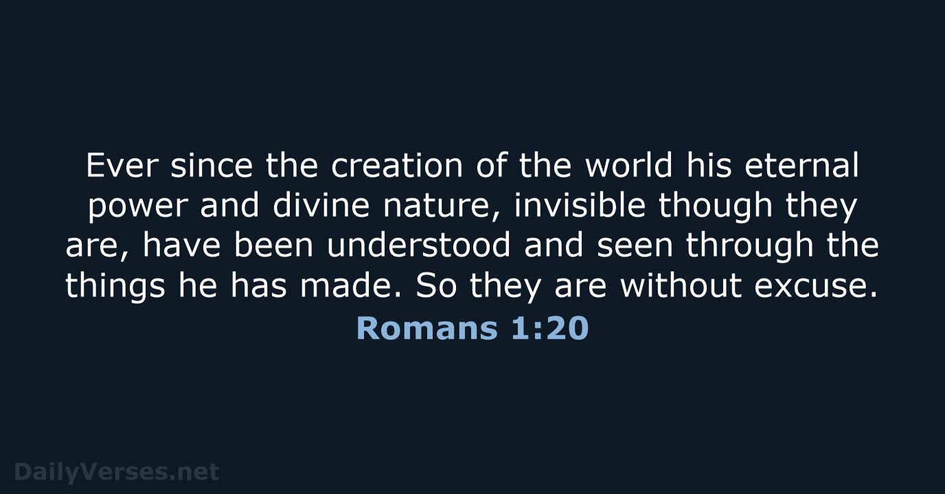 Romans 1:20 - NRSV