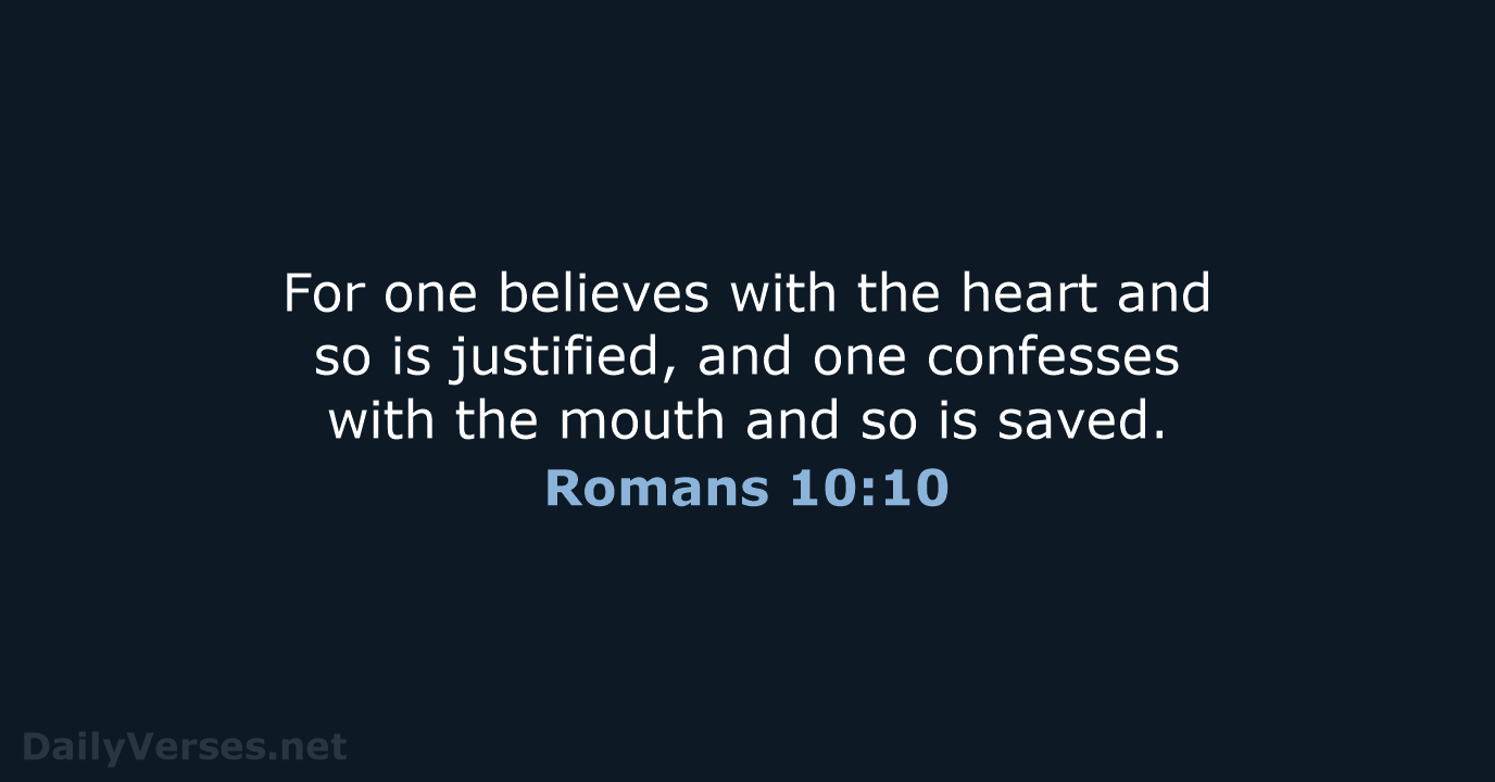 Romans 10:10 - NRSV