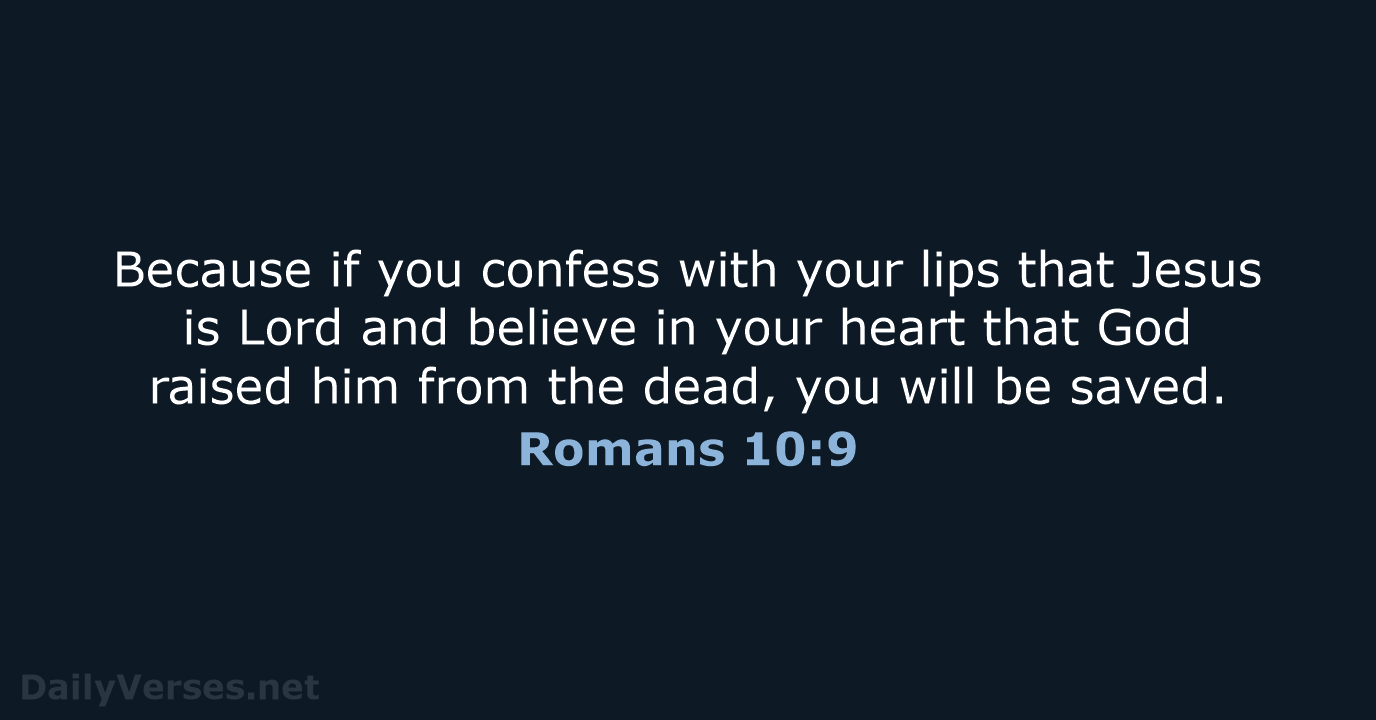 Romans 10:9 - NRSV