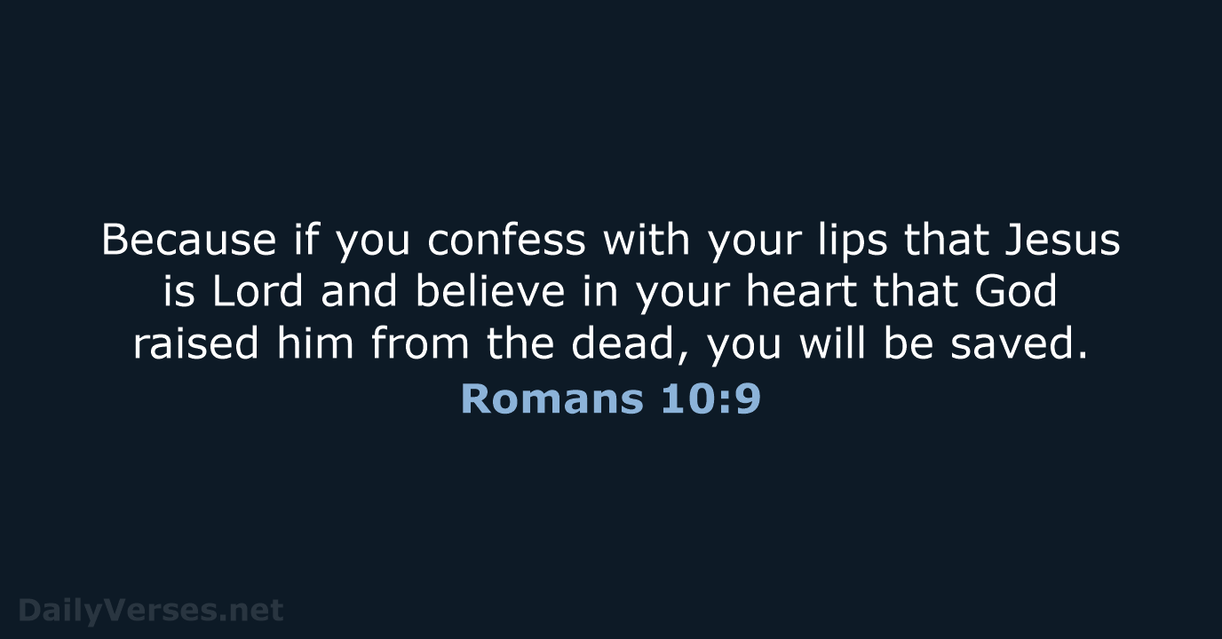 November 23 2015 Bible Verse Of The Day NRSV Romans 10 9 