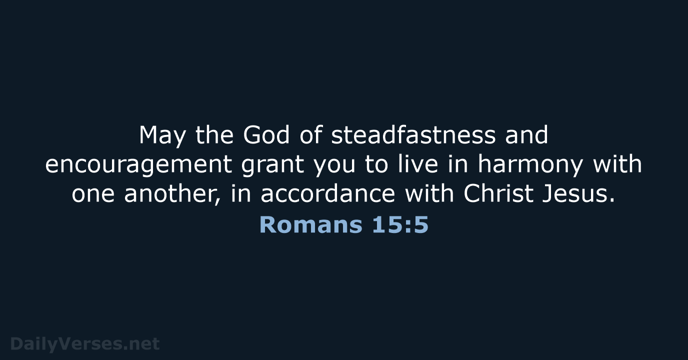 Romans 15:5 - NRSV