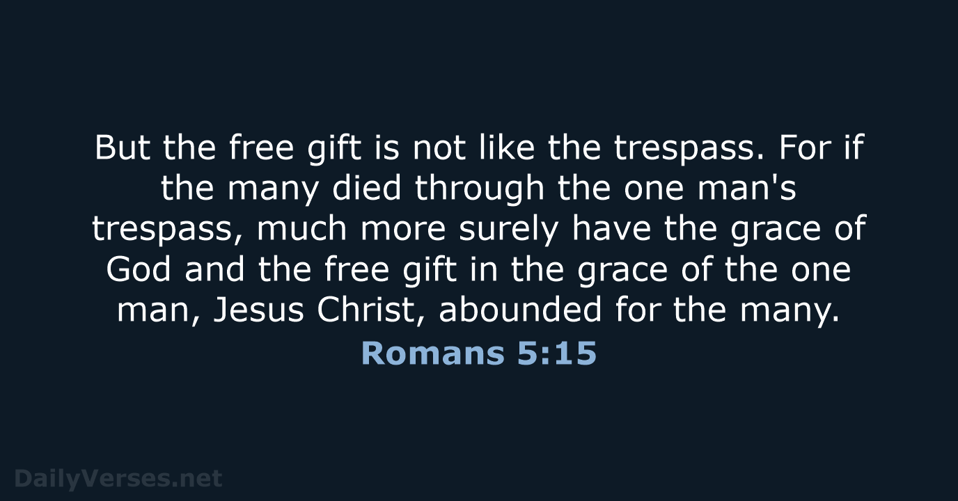 Romans 5:15 - NRSV