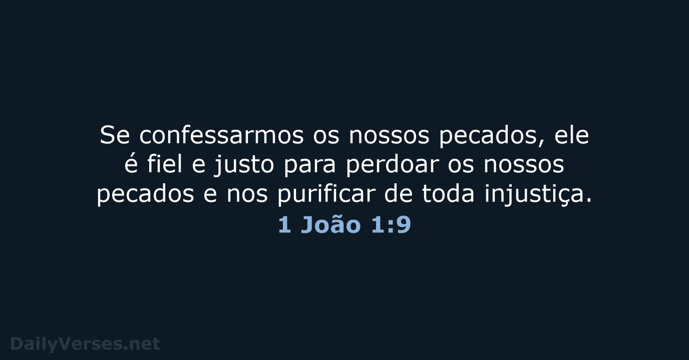 1 João 1:9 - NVI