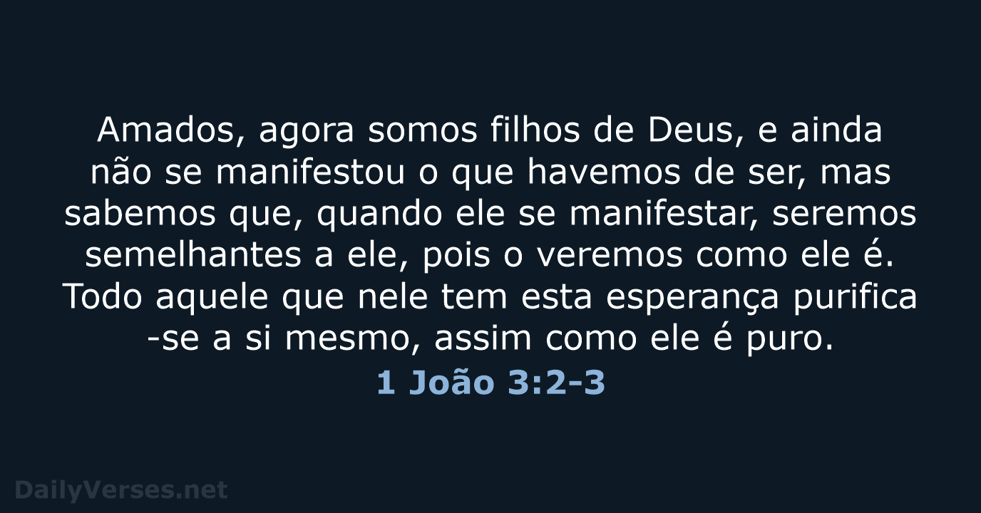 1 João 3:2-3 - NVI