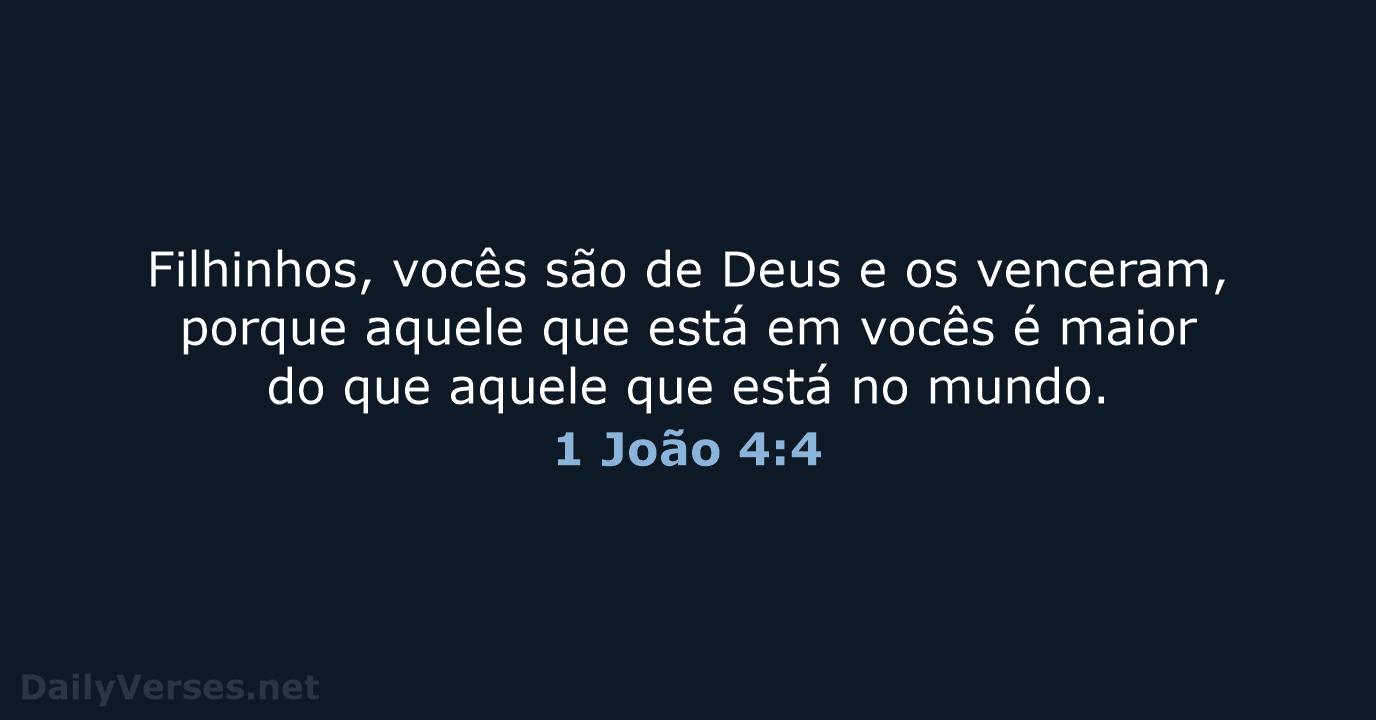 1 João 4:4 - NVI