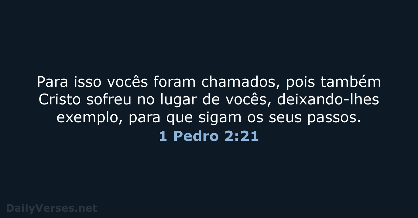 1 Pedro 2:21 - NVI