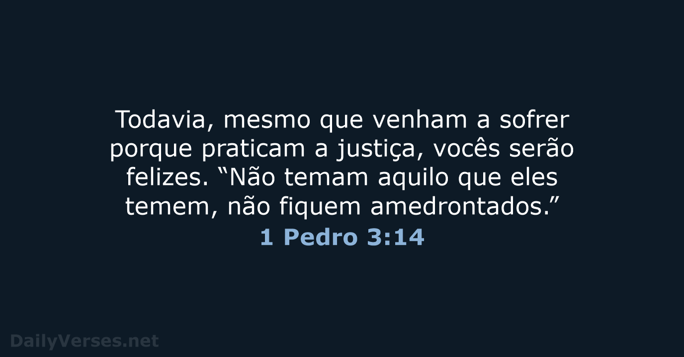 1 Pedro 3:14 - NVI