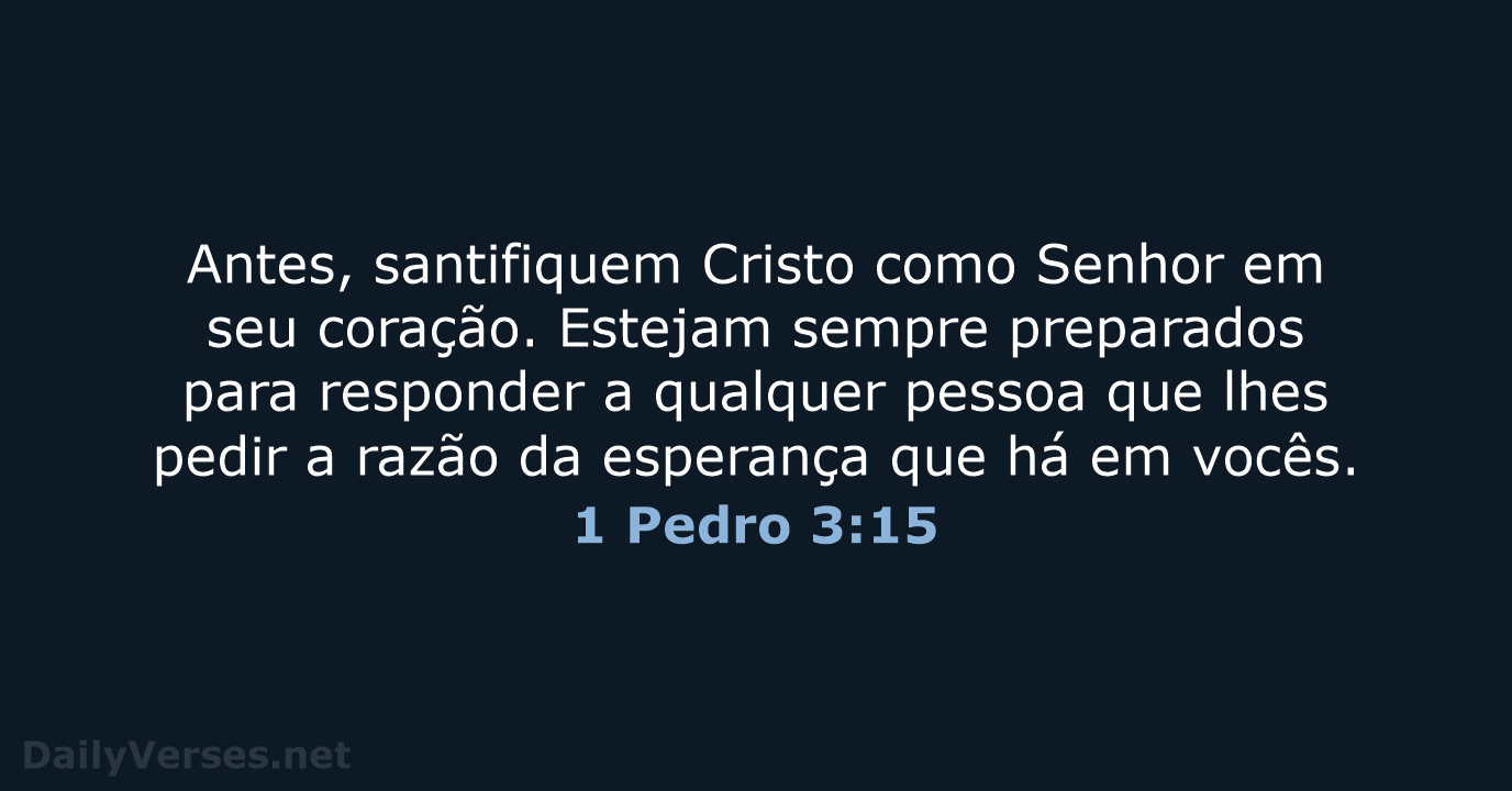 1 Pedro 3:15 - NVI
