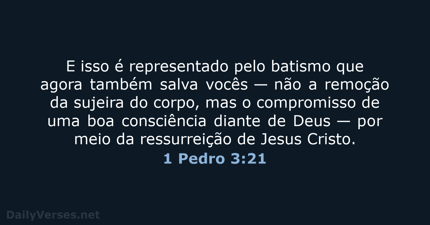 1 Pedro 3:21 - NVI