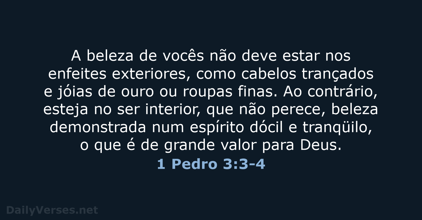 1 Pedro 3:3-4 - NVI