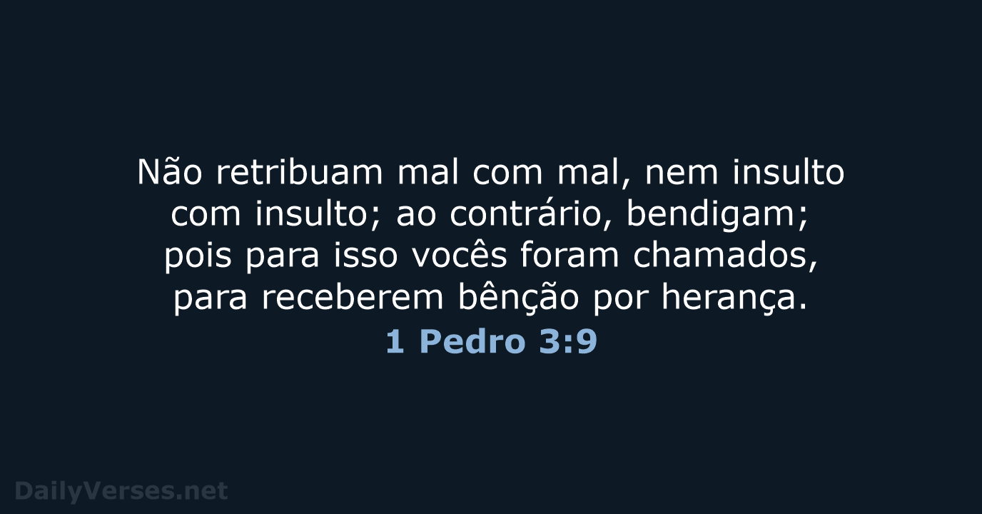 1 Pedro 3:9 - NVI