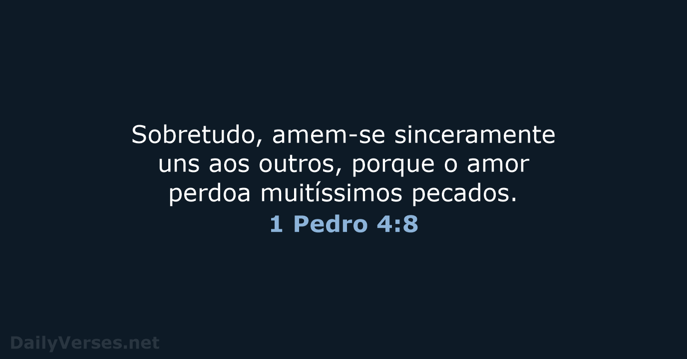 1 Pedro 4:8 - NVI
