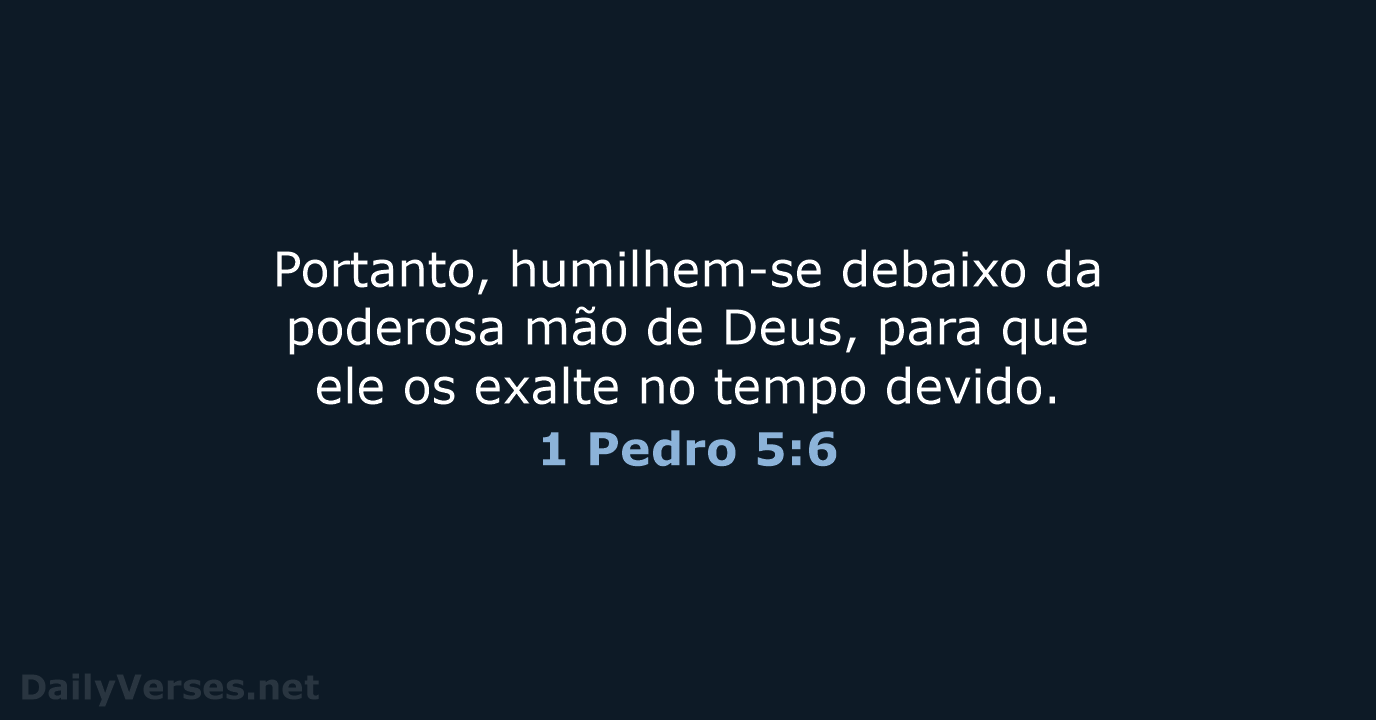 1 Pedro 5:6 - NVI