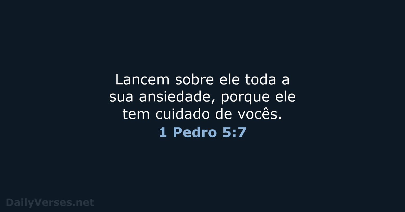 1 Pedro 5:7 - NVI