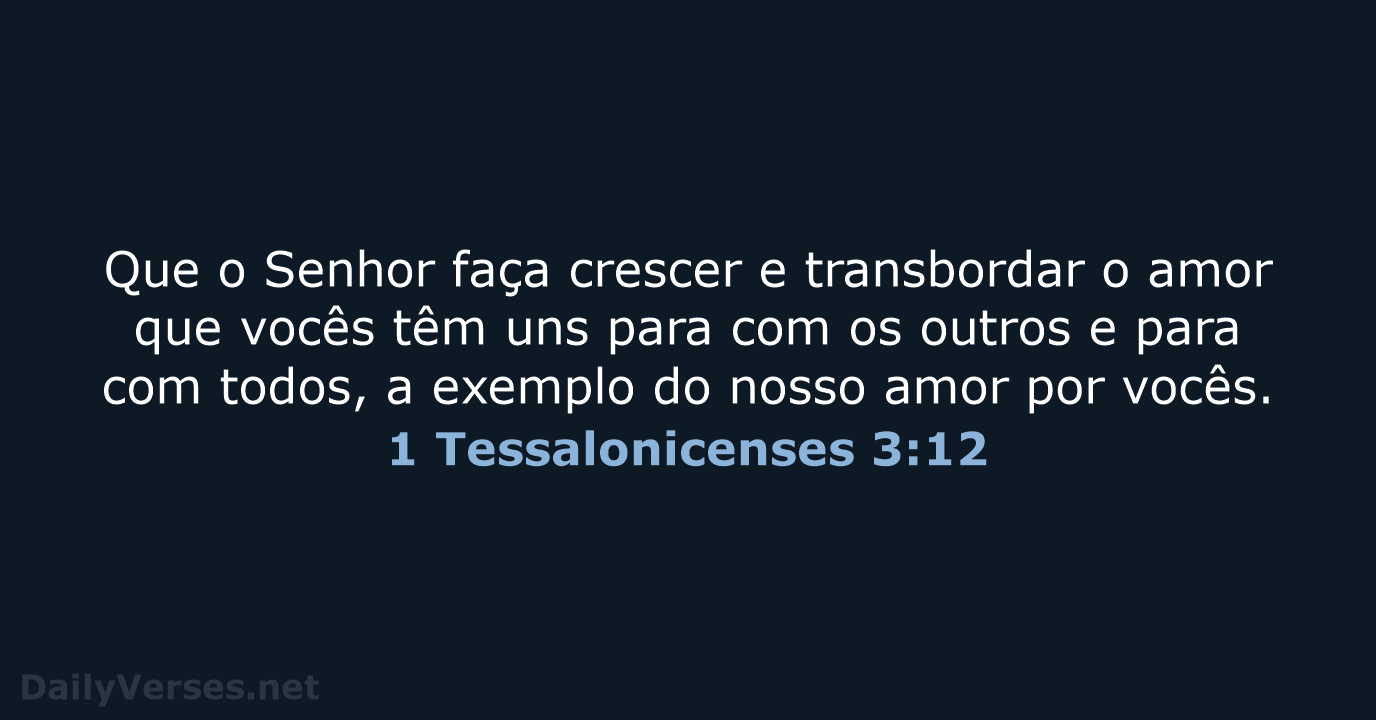 1 Tessalonicenses 3:12 - NVI