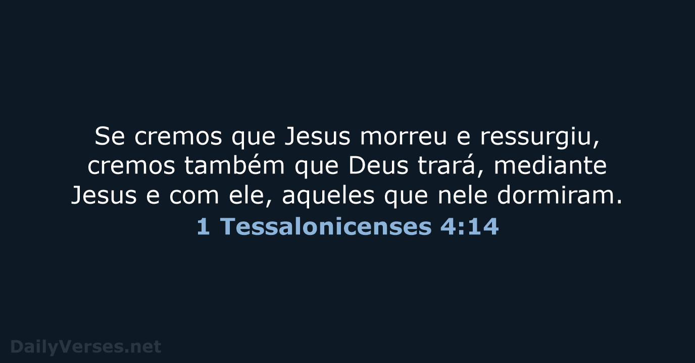 1 Tessalonicenses 4:14 - NVI