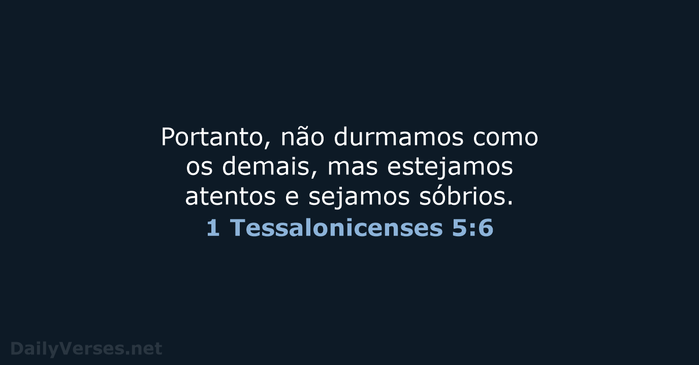 1 Tessalonicenses 5:6 - NVI
