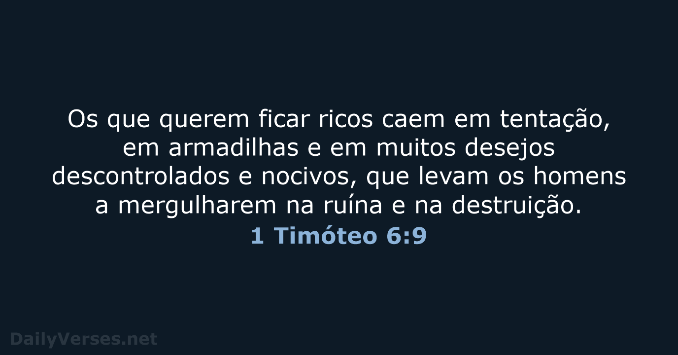 1 Timóteo 6:9 - NVI
